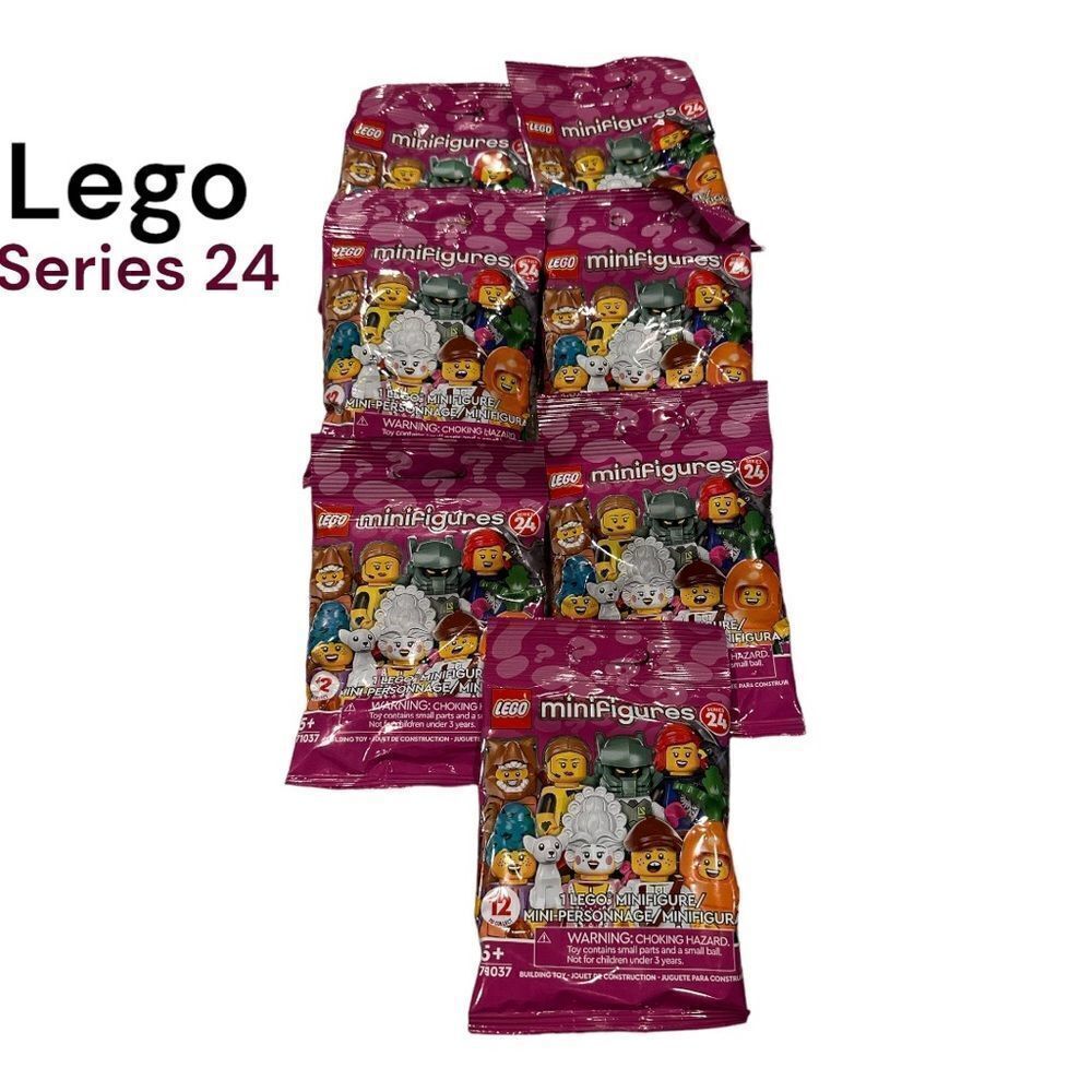 Lego series 24 sealed new mini figs figures mystery pack 7 bags retired